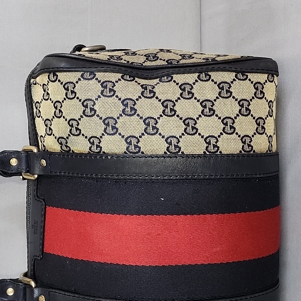 ✨️GUCCI GG Canvas Web Boston Bag - Picture 3 of 16